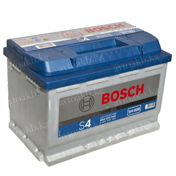 Аккумулятор Bosch 74Ач 680A обратная полярность S4008