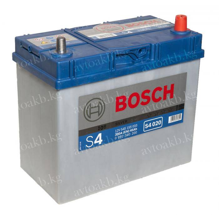 Аккумулятор Bosch 45Ач 330A обратная полярность S4020