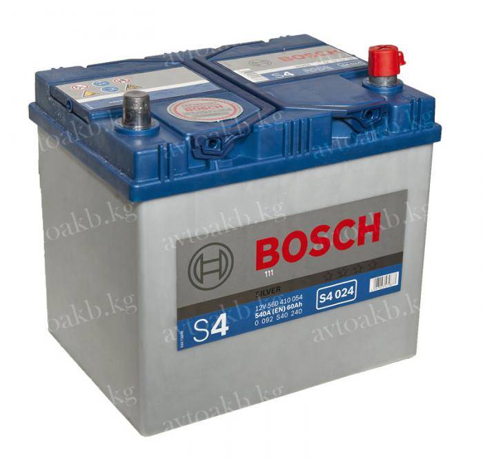 Аккумулятор Bosch 60Ач 540A обратная полярность S4024