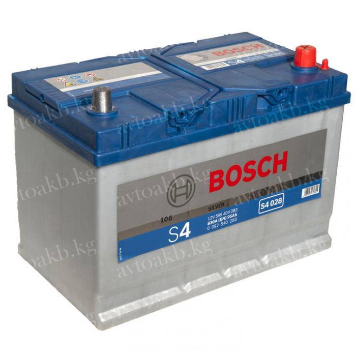 Аккумулятор Bosch 95Ач 830A обратная полярность S4028
