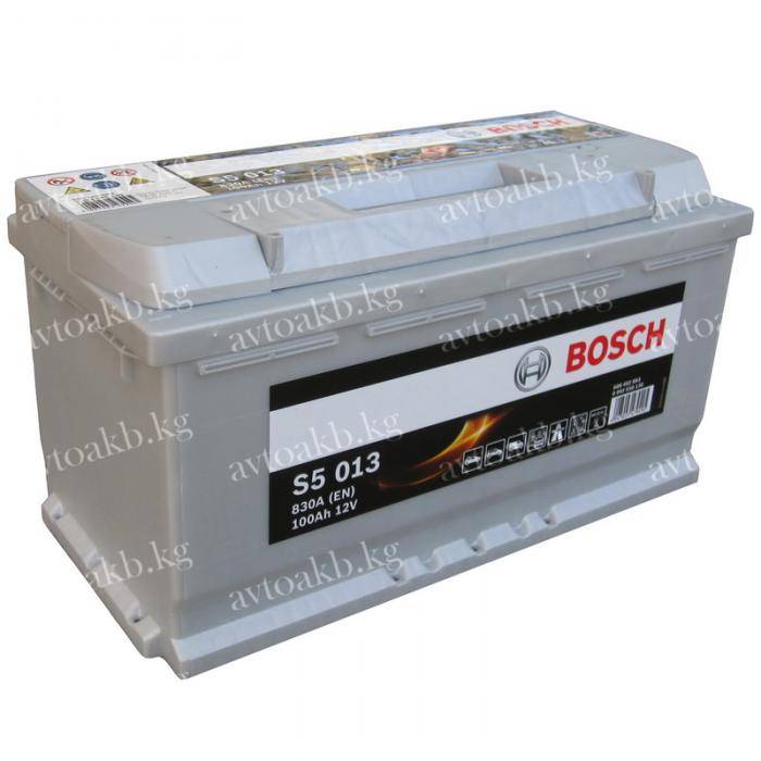 Аккумулятор Bosch 100Ач 830A обратная полярность S5013