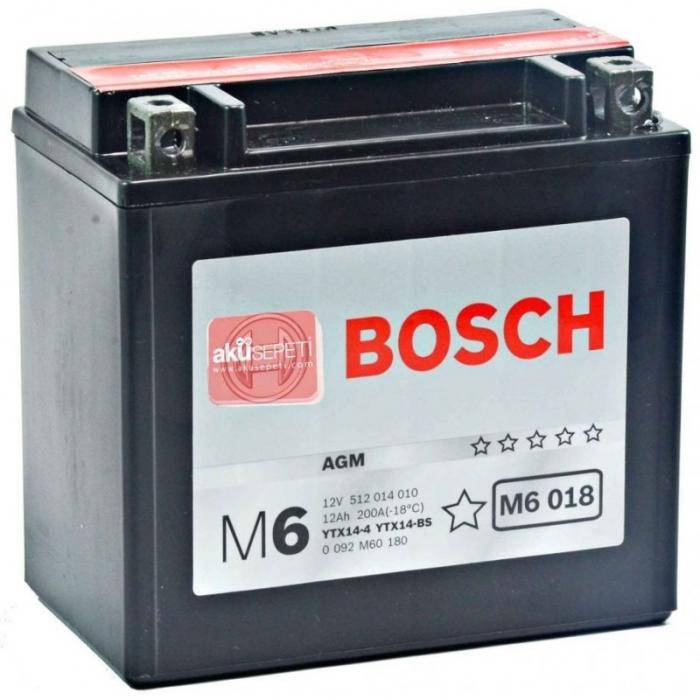 Гелевый аккумулятор 12 Вольт Bosch M6018