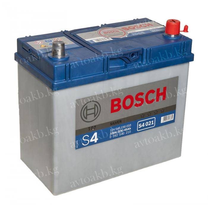 Аккумулятор Bosch 45Ач 330A обратная полярность  S4021