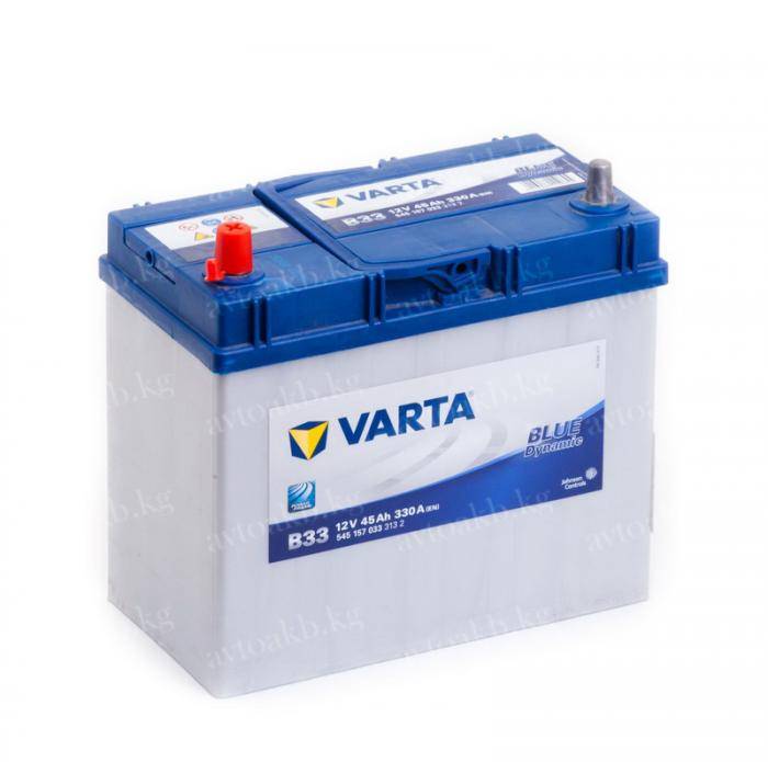Аккумулятор Varta Blue Dynamic  45 Ач 330 A прямая полярность тонкие клеммы 545157033