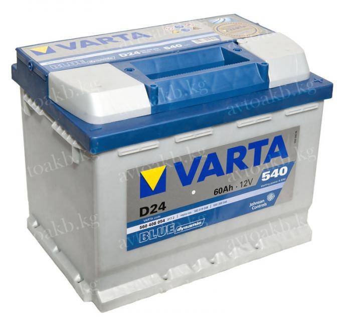 Аккумулятор Varta Blue Dynamic  60Ач 540 A обратная полярность 560408054