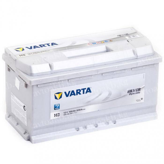 Аккумулятор Varta Silver Dynamic  100Ач 830А обратная полярность 600402083